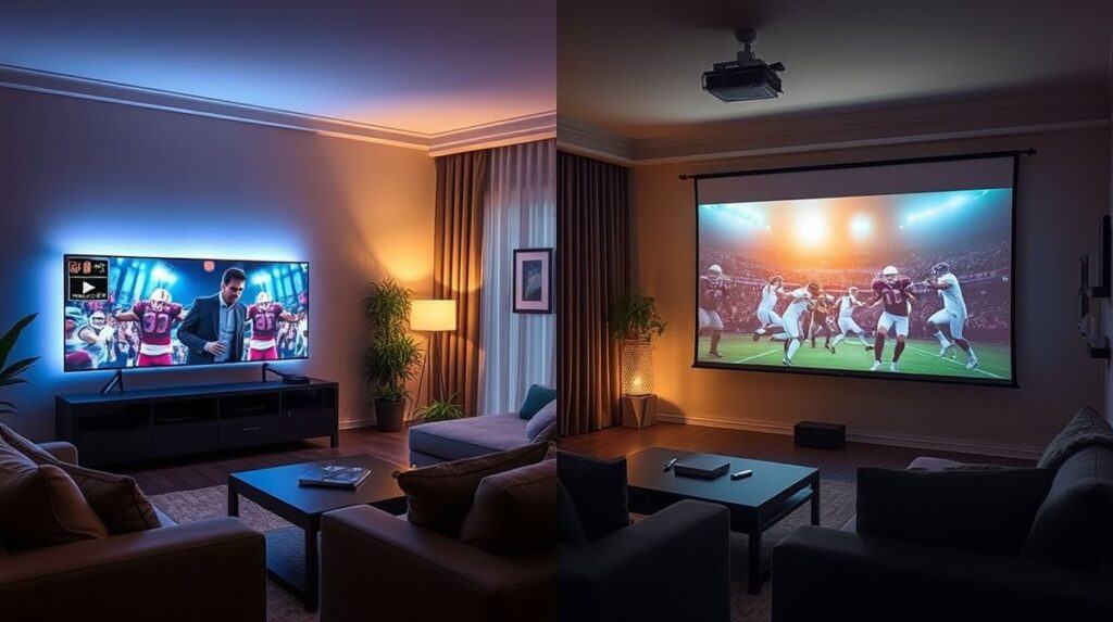 Projetor ou TV Vantagens e Desvantagens