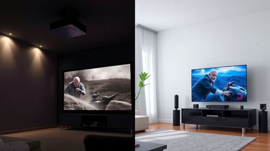 Projetor ou TV Vantagens e Desvantagens