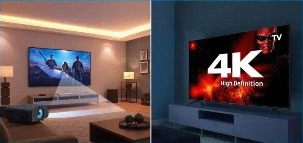 Projetor ou TV Vantagens e Desvantagens