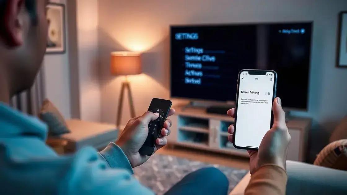 Como configurar sua TV para espelhamento Como configurar sua TV para espelhamento